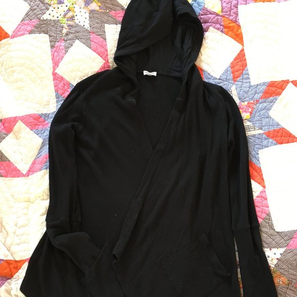 Splendid, hooded, open front cardigan - Picture 1 of 5